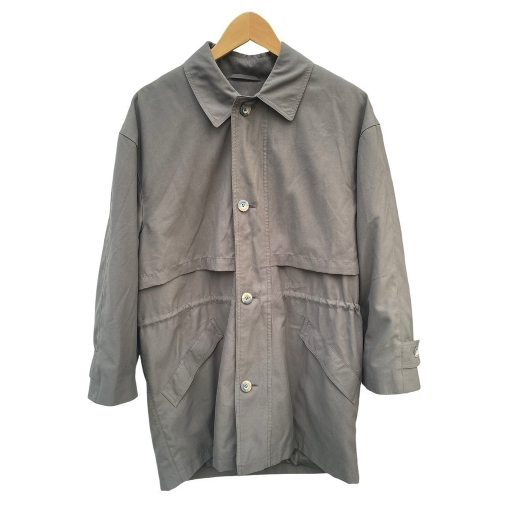 Bill Blass Men's Green Wool Blend Liner Overcoat Trench Coat I Size:S